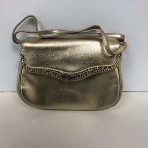 Morris Moskowitz GOLD  hand purse w/ mirror